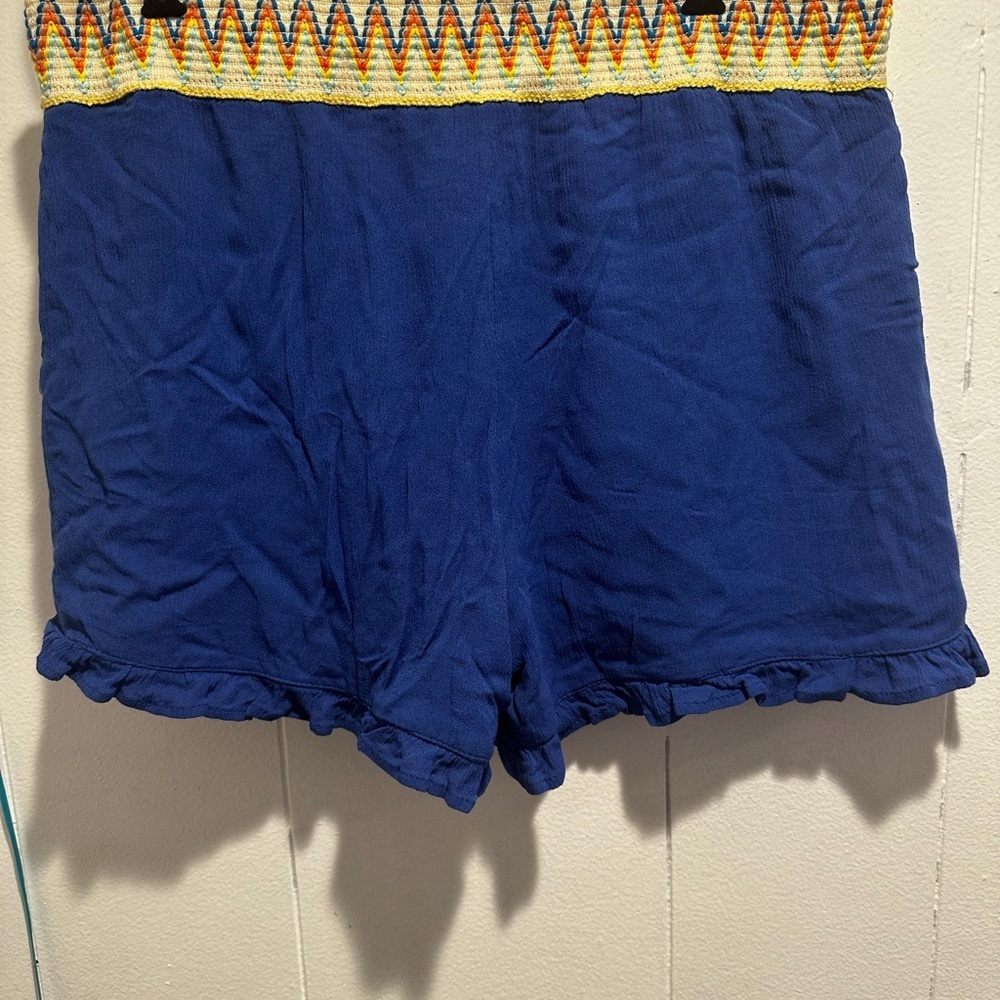 Vibrant High Waist Blue Women's Shorts